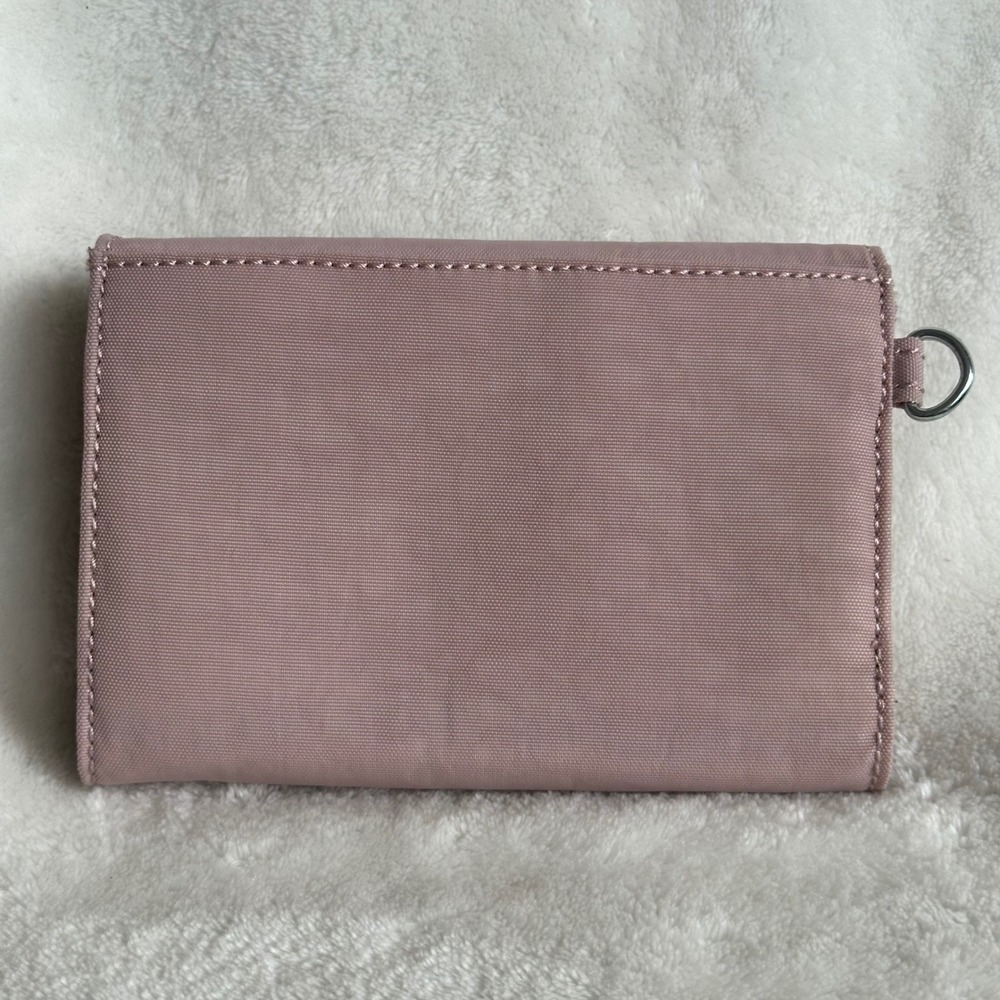Kipling PIXI Snap Medium Trifold Wallet Polyamide Soft Blush Pale Pink Preppy